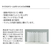 画像をギャラリービューアに読み込む, 【株主優待】dream bed（ドリームベッド）【MICRODREAM 15 LATEX 2TOP】
